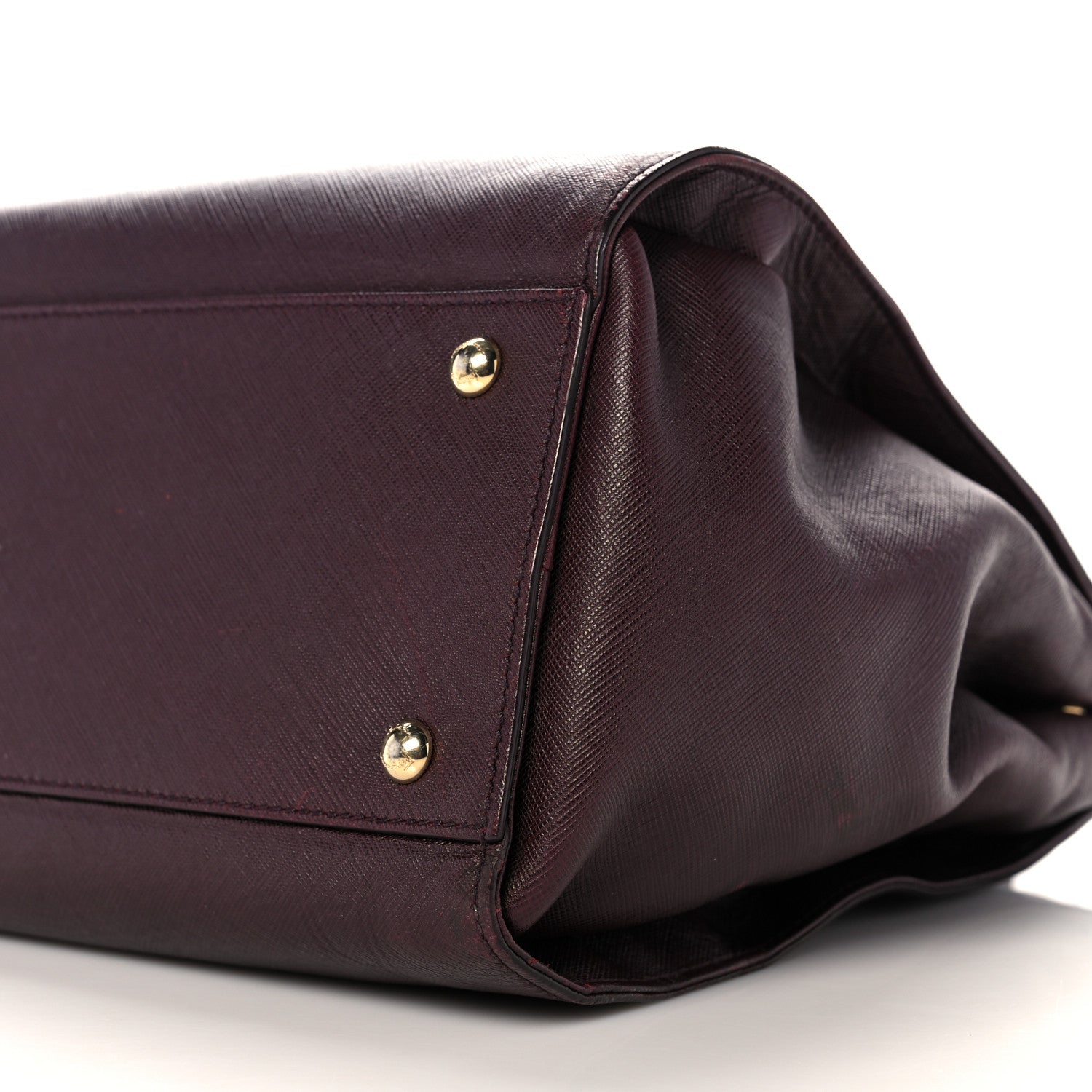 Salvatore Ferragamo Printed Calfskin Beky Tote Burgundy 8 of 25