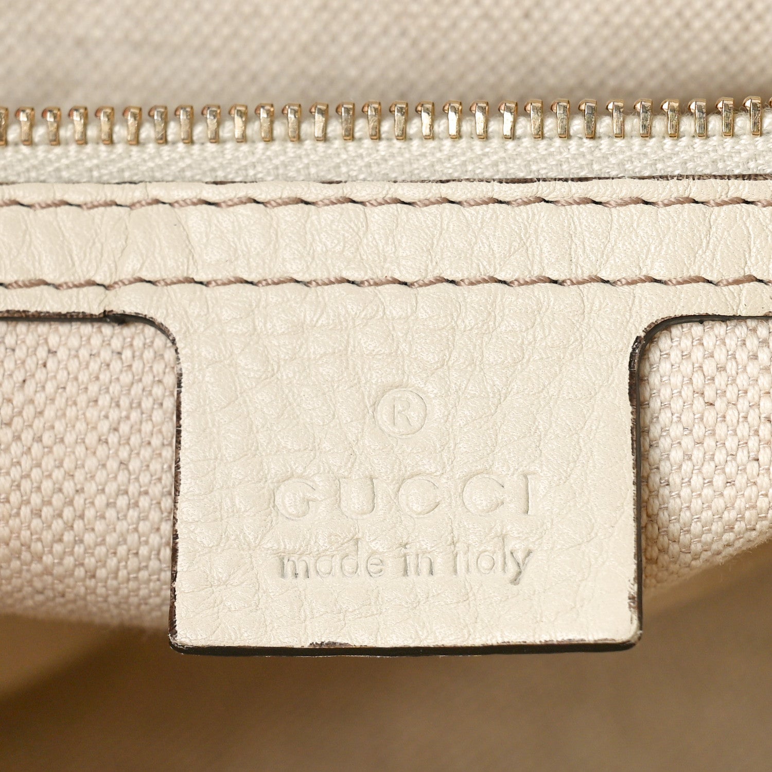 Gucci Monogram Calfskin Medium Bella Flap Bag Off White 7 of 18
