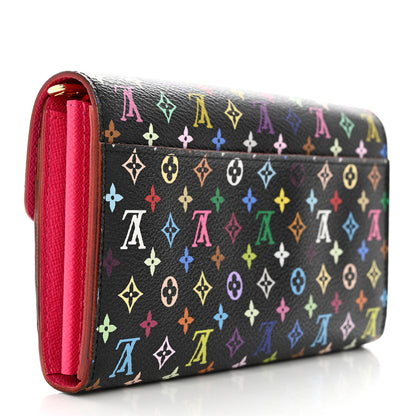 Louis Vuitton Monogram Multicolor Sarah Wallet NM Black Grenade 3 of 7