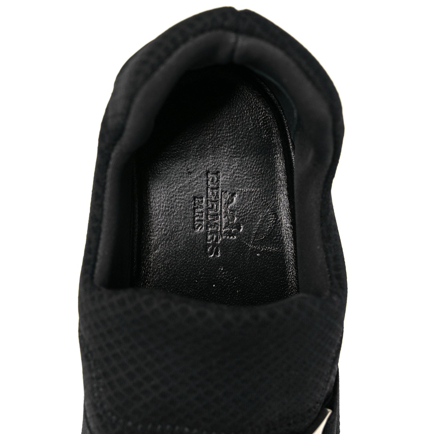 Technical Canvas Calfskin Run Sneakers 37.5 Black