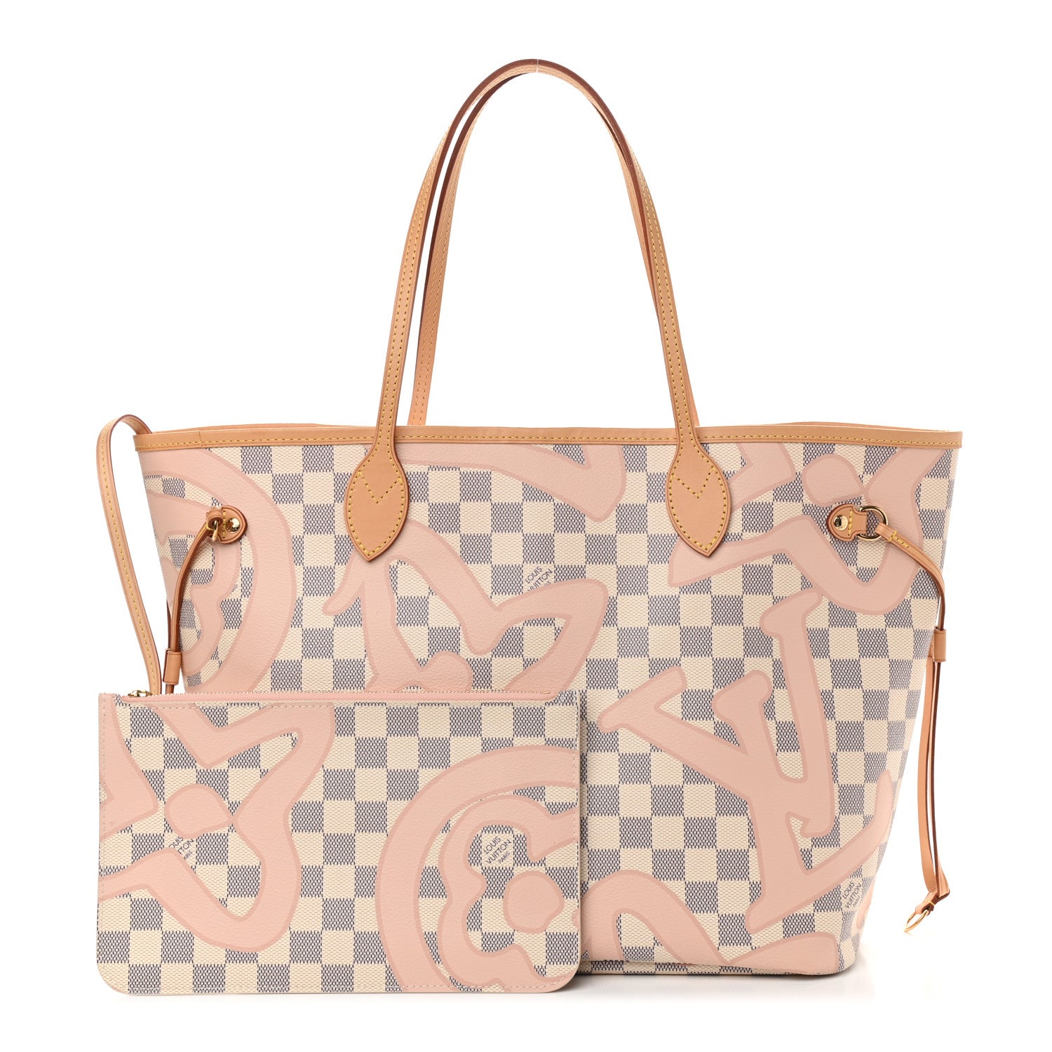 Louis Vuitton Damier Azur Tahitienne Neverfull MM 1 of 11