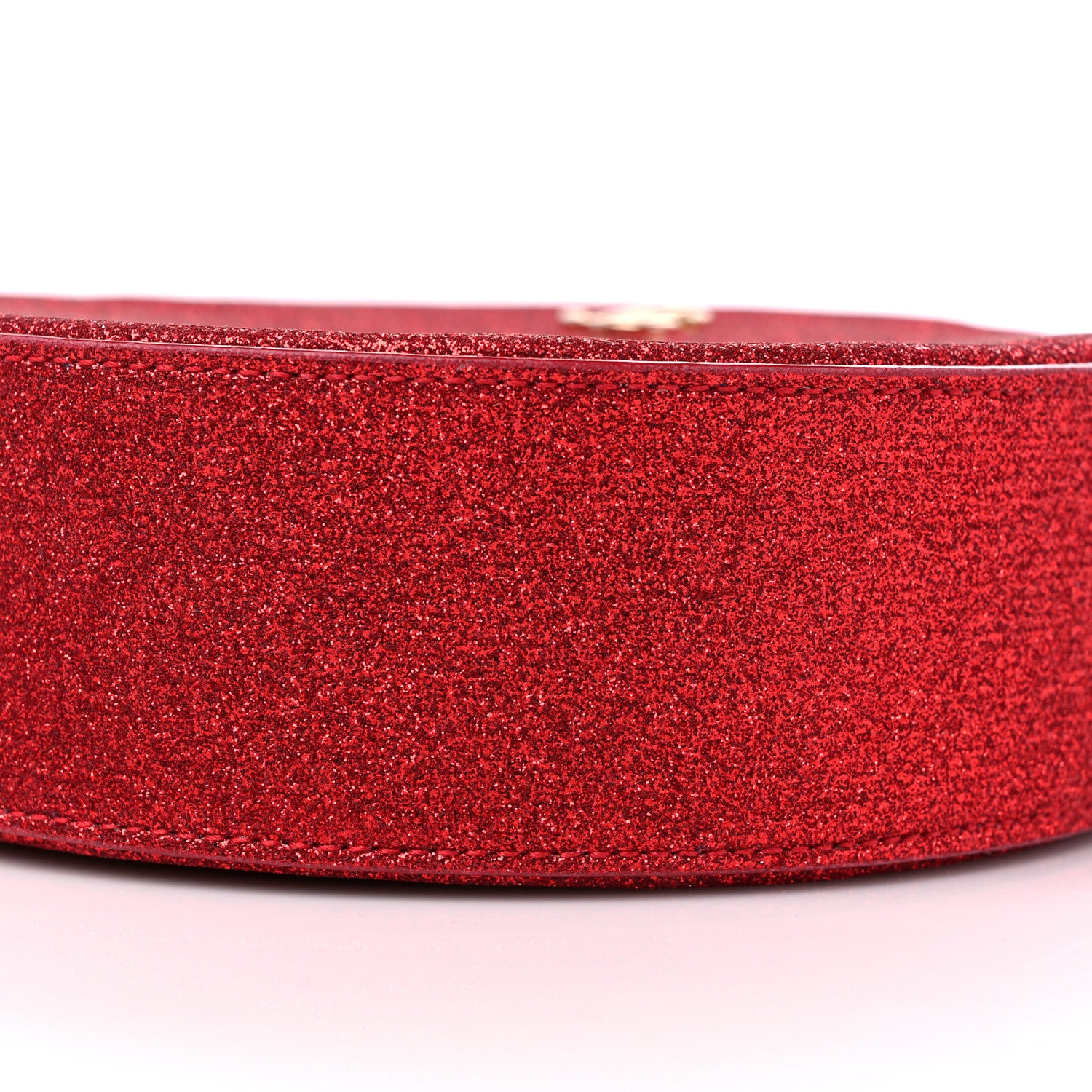 Jimmy Choo Glitter Round Crossbody Red 8 of 10