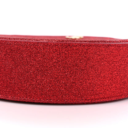 Jimmy Choo Glitter Round Crossbody Red 8 of 10