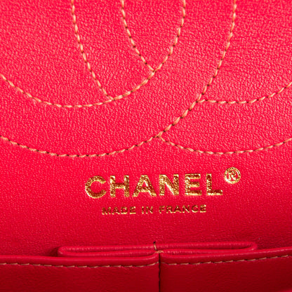 Chanel Sheepskin Chevron Quilted 2.55 Reissue 226 Flap Blue 7 of 8