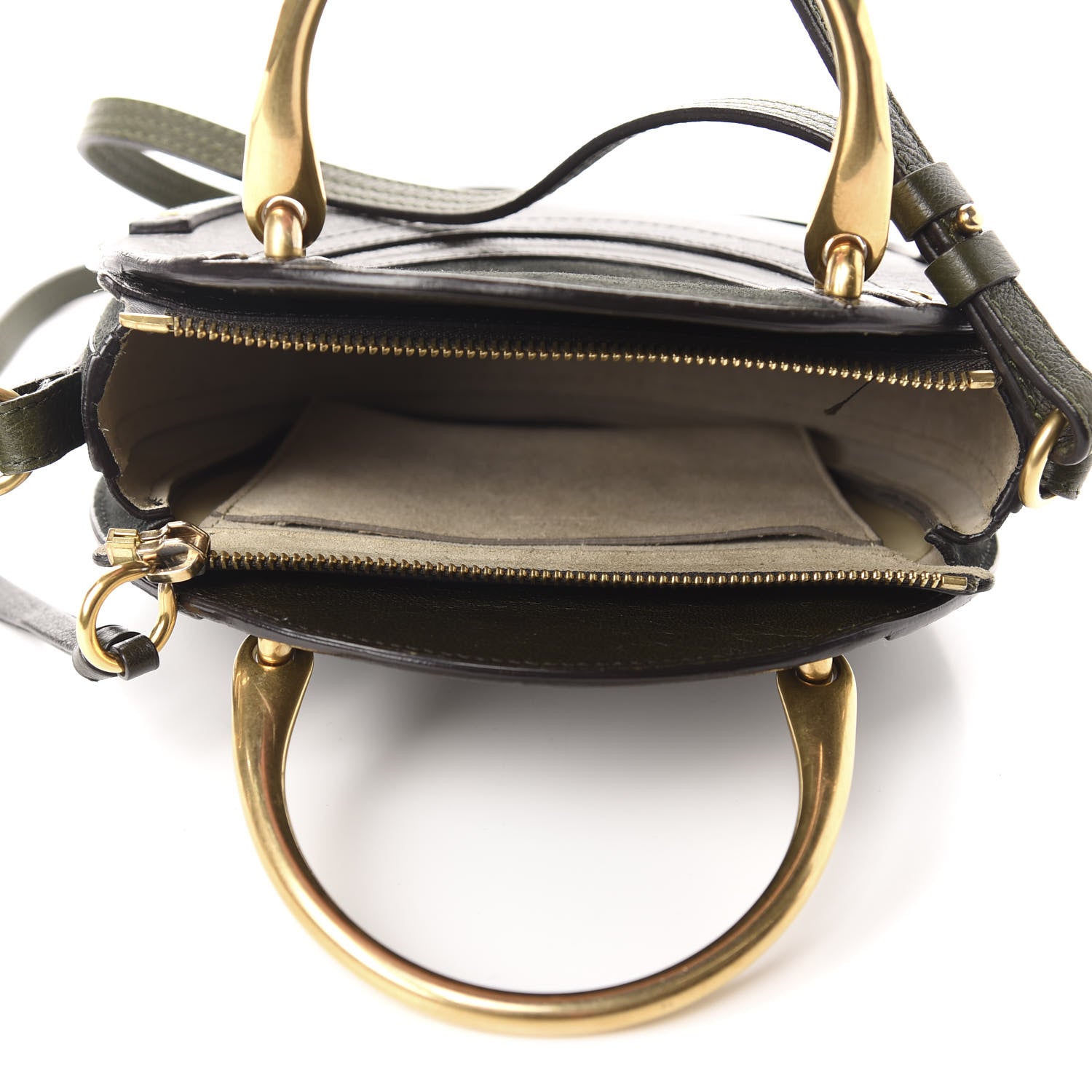 Chloe Calfskin Suede Small Pixie Bag Intense Green 5 of 12