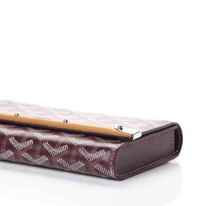 Goyard Goyardine Monte Carlo Bois Clutch Bordeaux 6 of 9