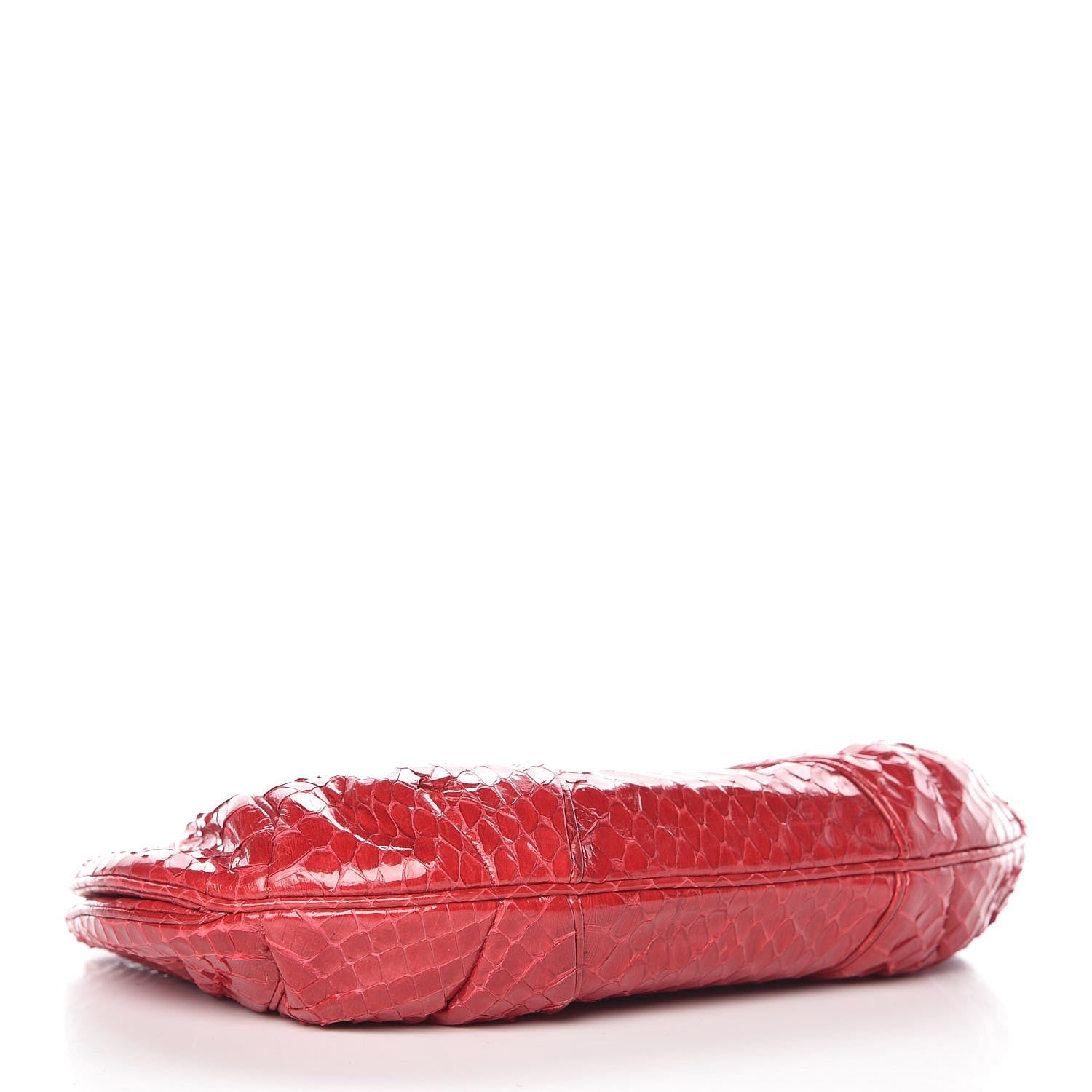 Judith Leiber Karung Snakeskin Evening Bag Red 4 of 6