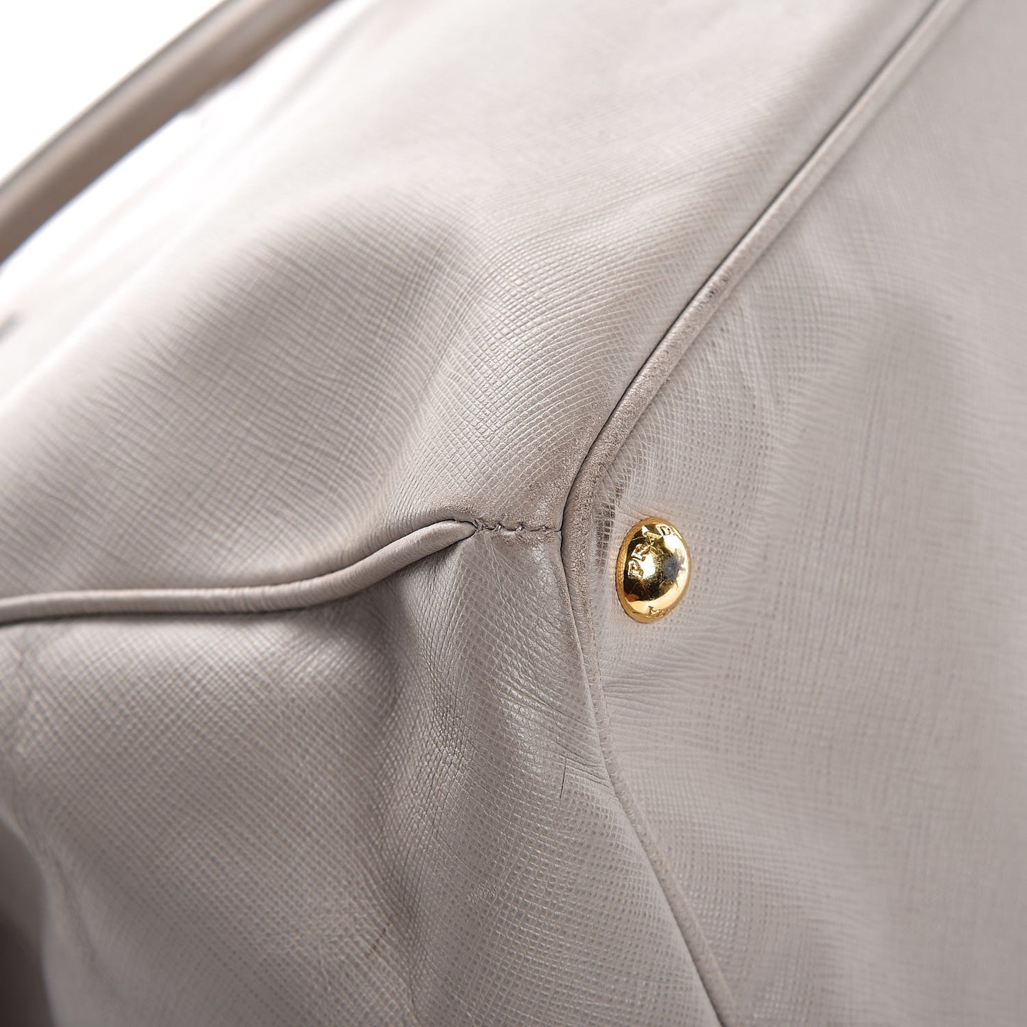 Saffiano Lux Extra Large Galleria Double Zip Tote Argilla