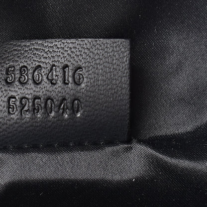 Gucci X DAPPER DAN Calfskin Laminated Ayers GG Micro Monogram Mens Belt Bag Black 8 of 12