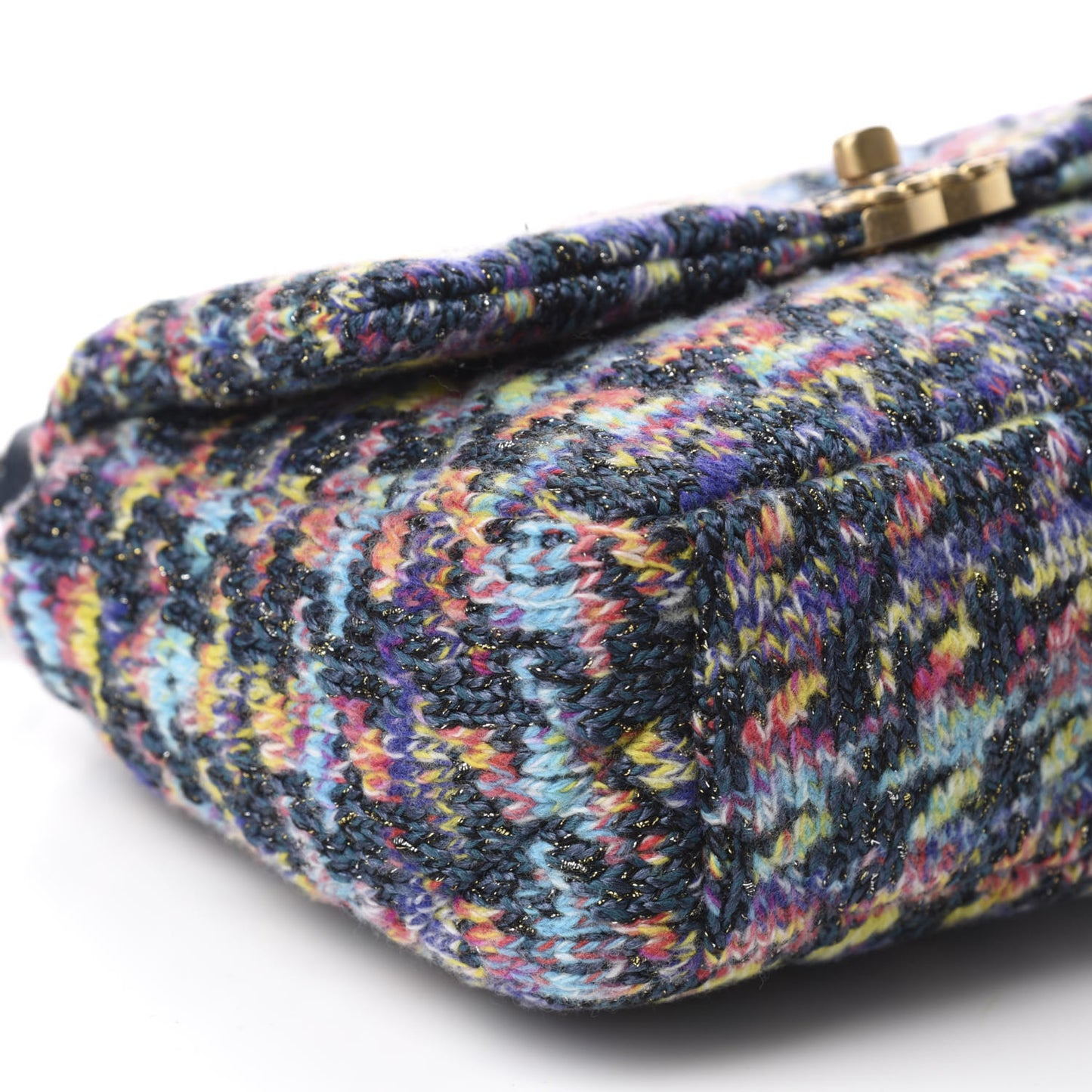 Tweed Quilted Medium Chanel 19 Flap Dark Multicolor