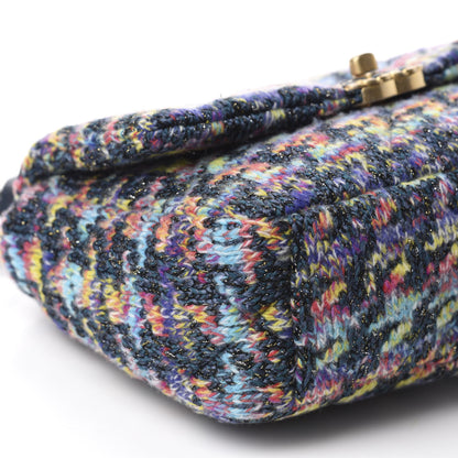 Chanel Tweed Quilted Medium Chanel 19 Flap Dark Multicolor 6 of 11