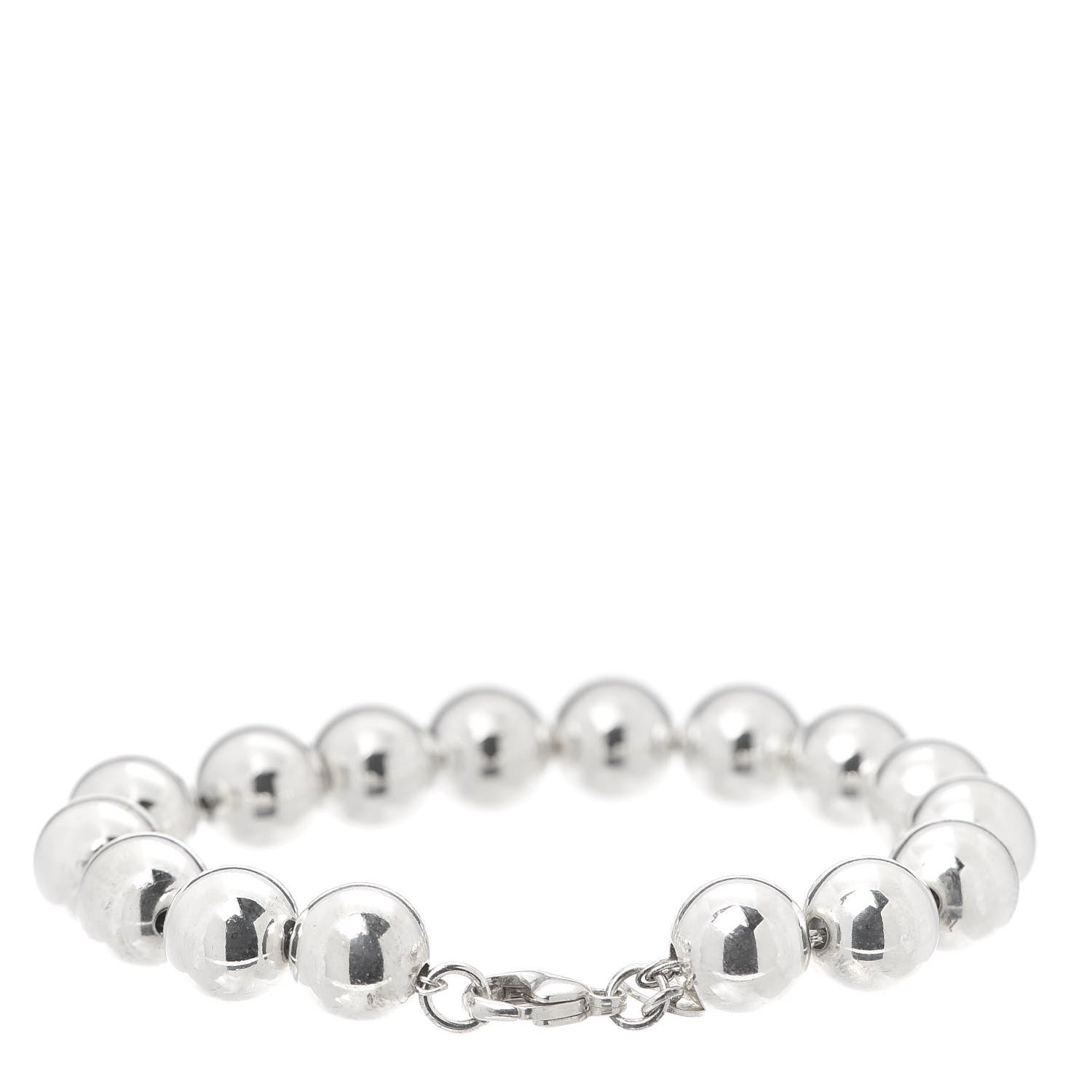 Tiffany Sterling Silver 10mm HardWear Ball Bracelet 3 of 7