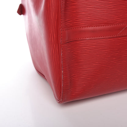 Louis Vuitton Epi Keepall 55 Castillan Red 16 of 23