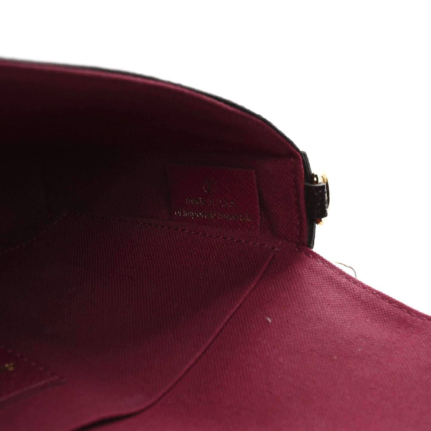 Monogram Pochette Felicie Chain Wallet Fuchsia