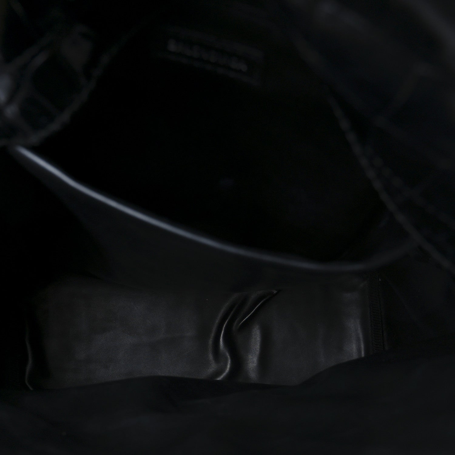 Balenciaga Calfskin Logo Crocodile Embossed Small Everyday Backpack Black 5 of 11
