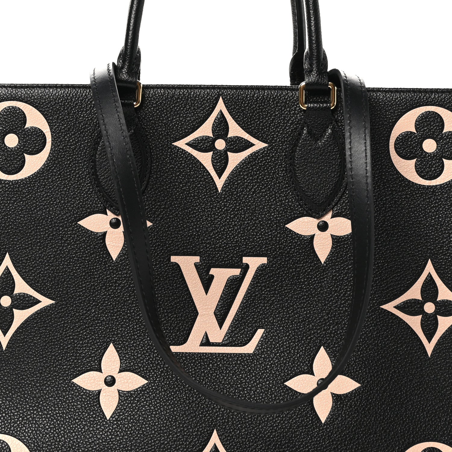 Louis Vuitton Empreinte Monogram Giant Onthego MM Black Beige 7 of 9