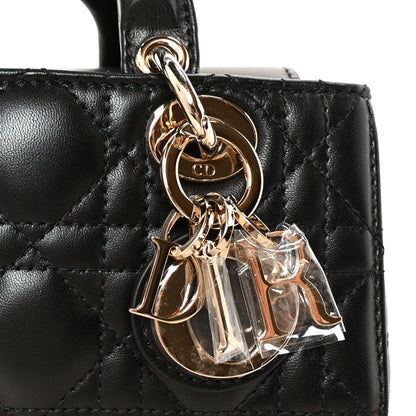 Christian Dior Patent Lambskin Cannage Micro Lady D-Joy Black 7 of 9