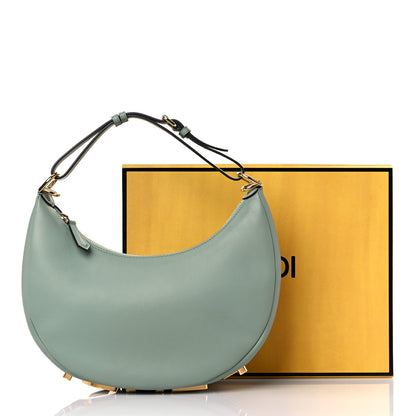 Fendi Vitello Grace Matte Small Fendigraphy Hobo Bag Menta 10 of 10
