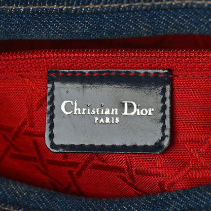 Christian Dior Denim Cannage Large Lady Dior Blue 6 of 11
