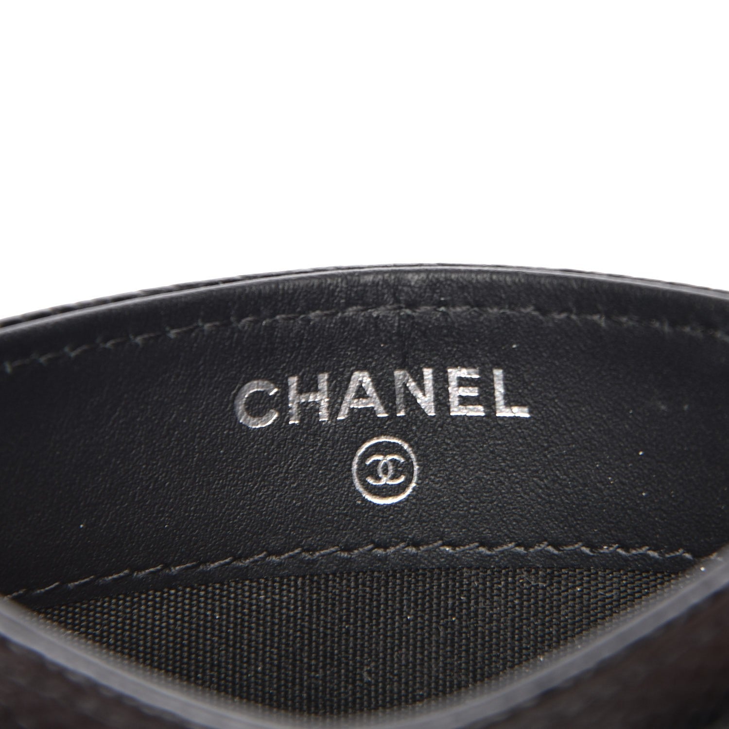 Chanel Caviar Timeless CC Card Holder Black 6 of 9