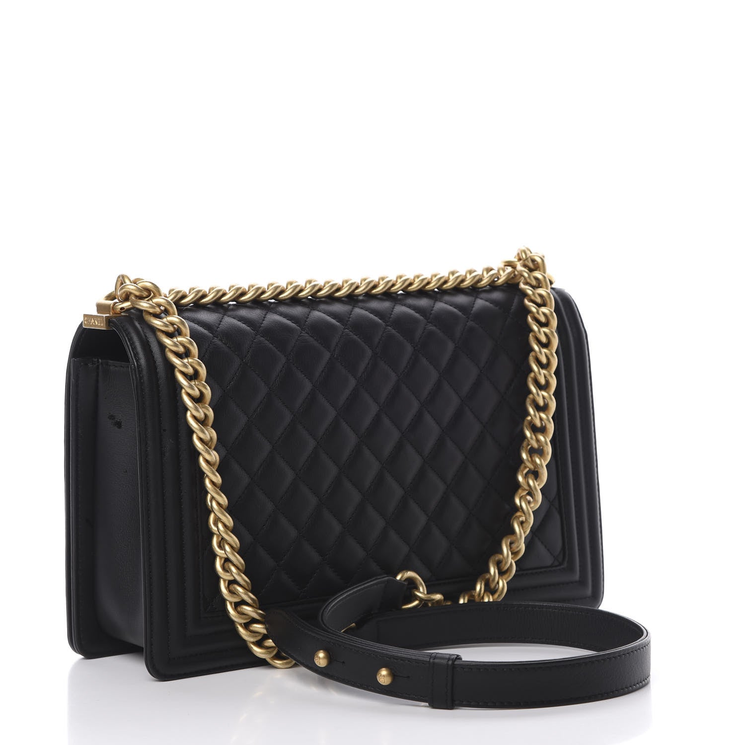 Chanel Calfskin Quilted New Medium Boy Flap Black 4 of 14