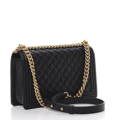 Chanel Calfskin Quilted New Medium Boy Flap Black 4 of 14
