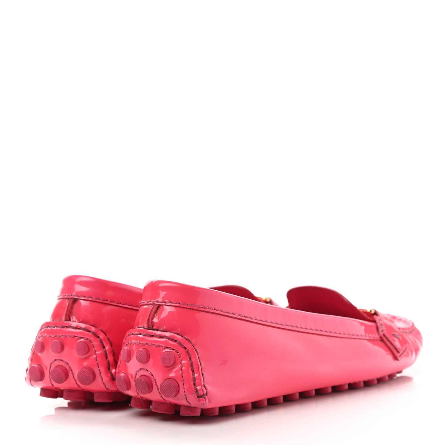 Patent Calfskin Oxford Loafers 39.5 Rose Indien