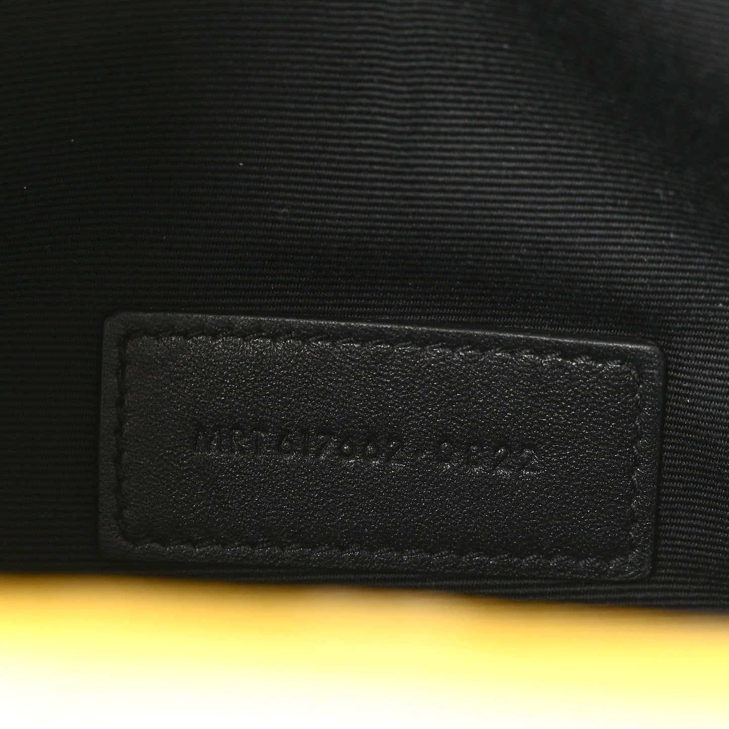 Grain De Poudre Matelasse Chevron Monogram Envelope Clutch Mustard