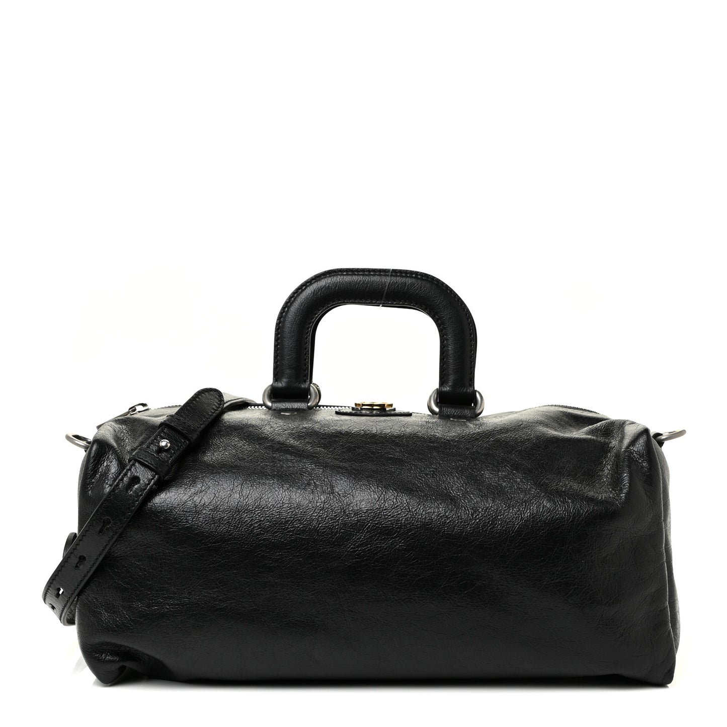 Fluffy Calfskin Morpheus Convertible Backpack Black