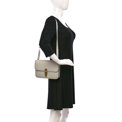 Saint Laurent Smooth Calfskin Carre Satchel Crema Soft 2 of 13