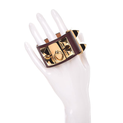 Hermes Swift Collier de Chien CDC Bracelet T2 Bordeaux 2 of 7