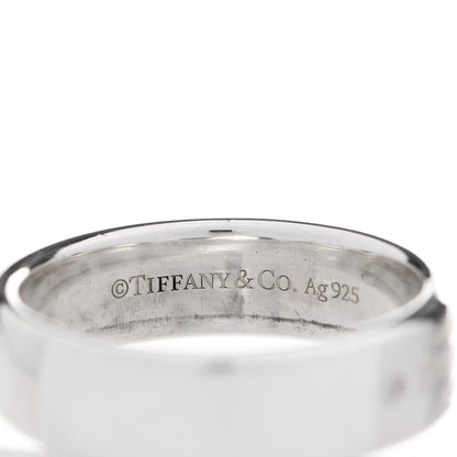 Tiffany Sterling Silver Diamond Return to Tiffany Narrow Ring 59 8.75 4 of 6
