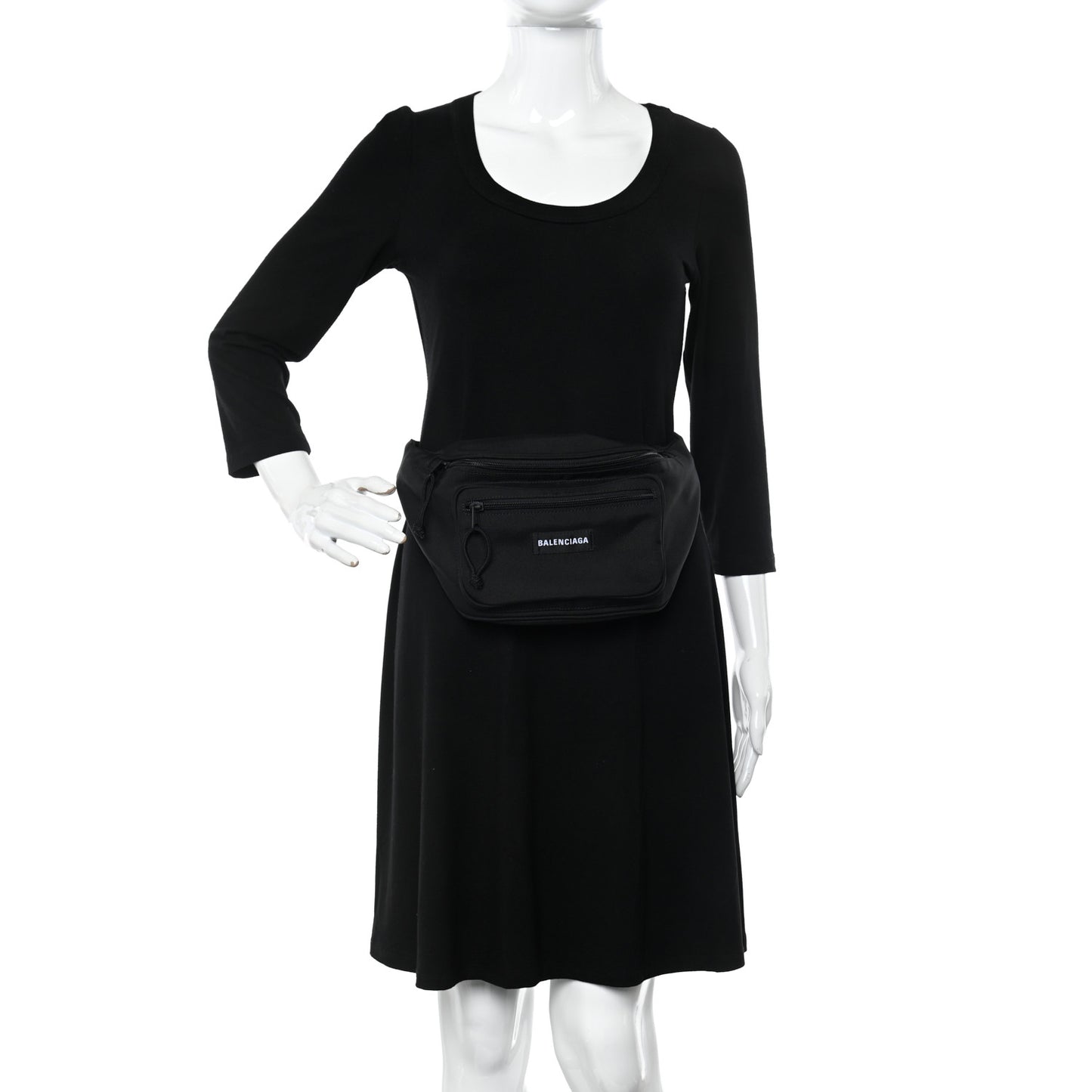 Recycled Casual Nylon Explorer Beltpack Black