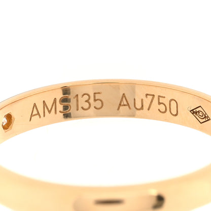 Cartier 18K Yellow Gold Diamond 2.6mm 1895 Wedding Band Ring 48 4.5 5 of 5