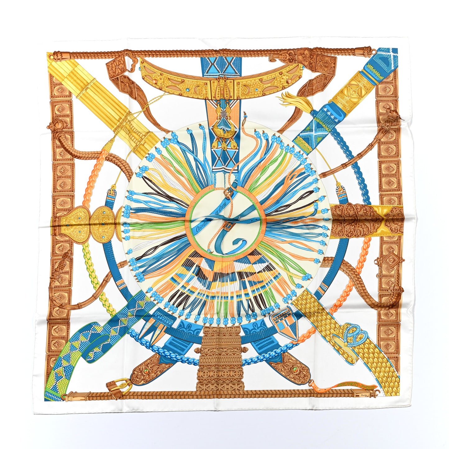 Silk Ceinture et Liens Scarf 90