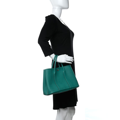 Hermes Negonda Garden Party Tote 30 TPM Vert Verone 2 of 9