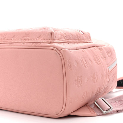 MCM Calfskin Ottomar Monogram Small Backpack Pink 10 of 13