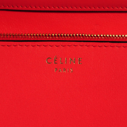 Celine Box Calfskin Medium Classic Box Flap Bag Poppy 16 of 19