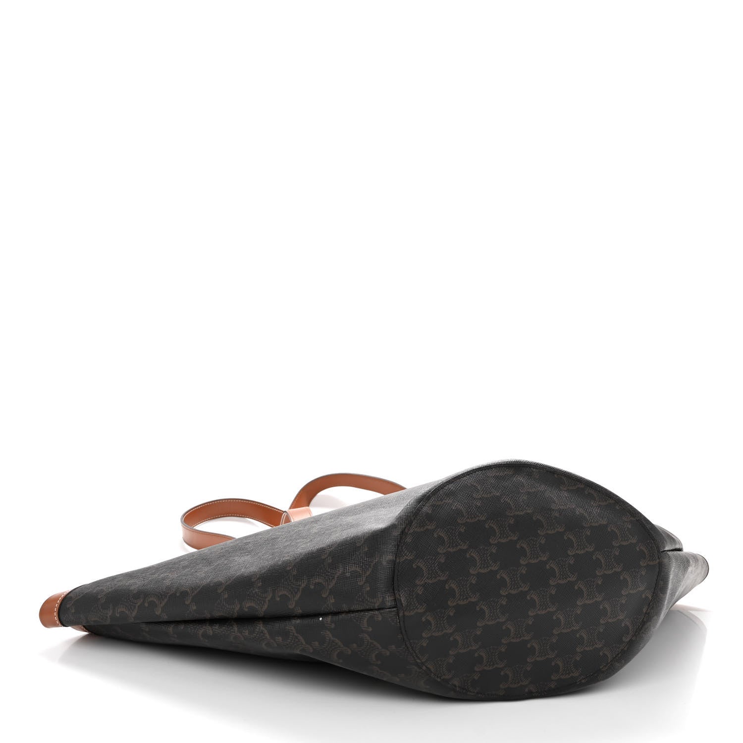 Celine Calfskin Canvas Triomphe Medium Couffin Tan 1361536