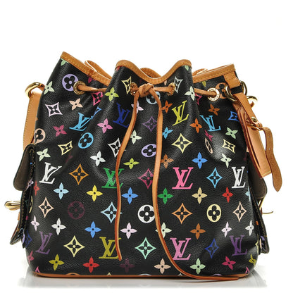 Louis Vuitton Monogram Multicolor Petit Noe Black 1 of 7