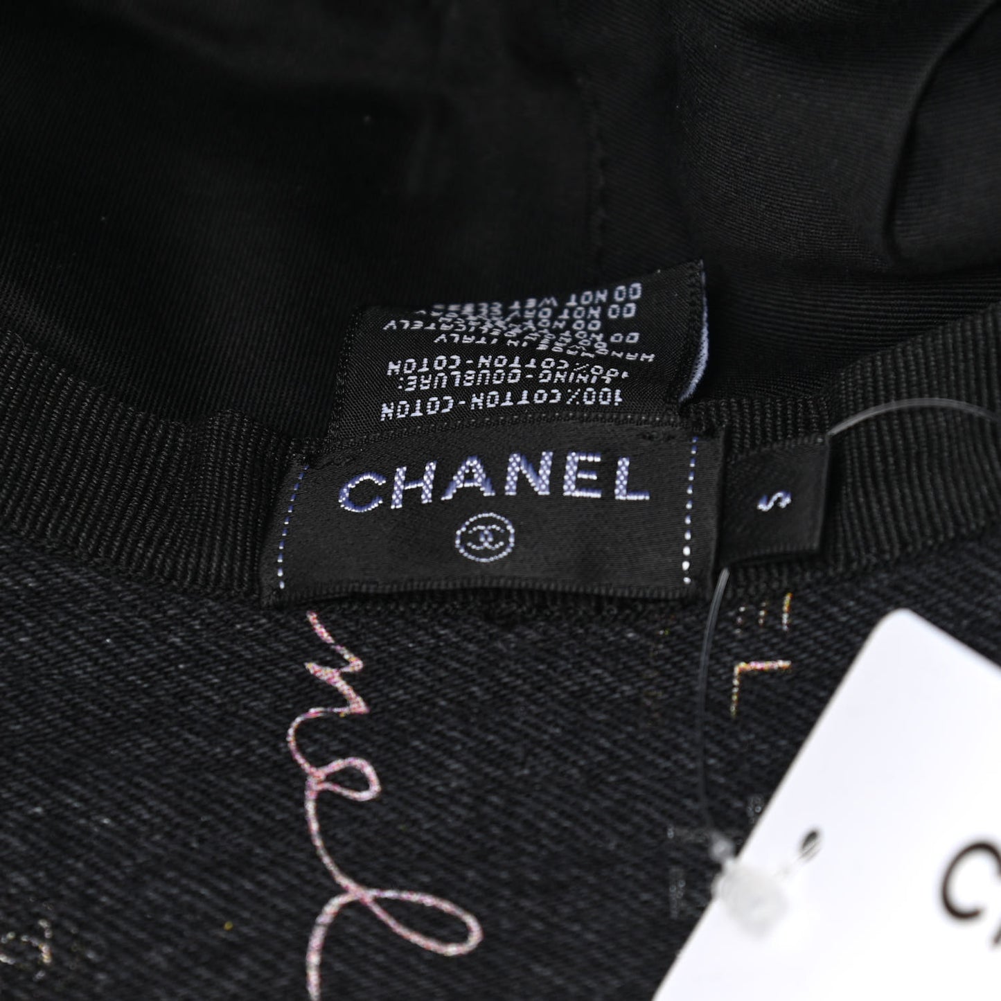 Denim Mood Cloche Bucket Hat S Black
