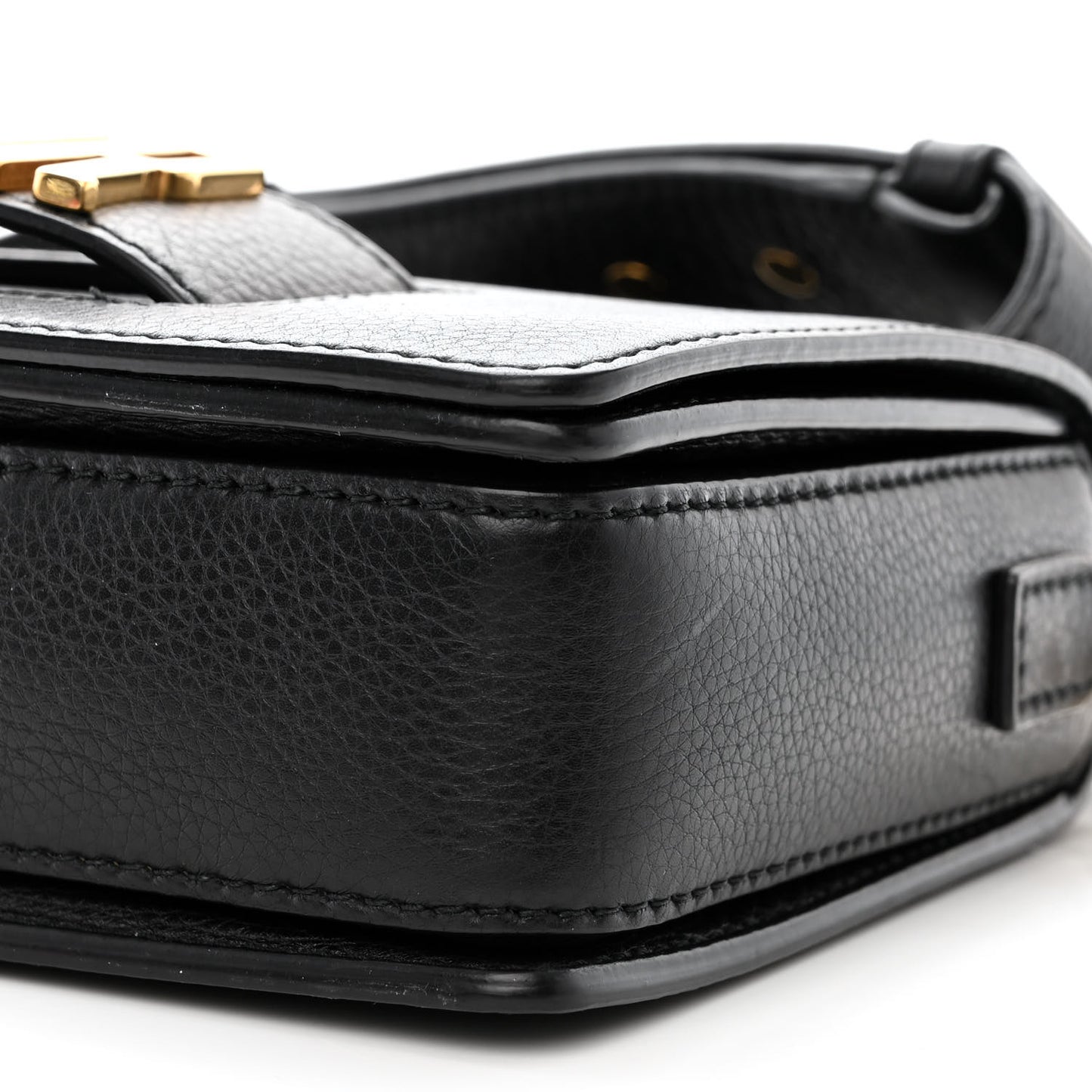 Grained Calfskin Dio(r)evolution Flap Bag Black