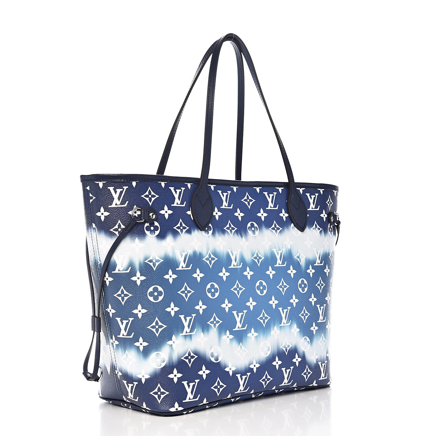 Louis Vuitton Monogram Escale Neverfull MM Blue 4 of 13