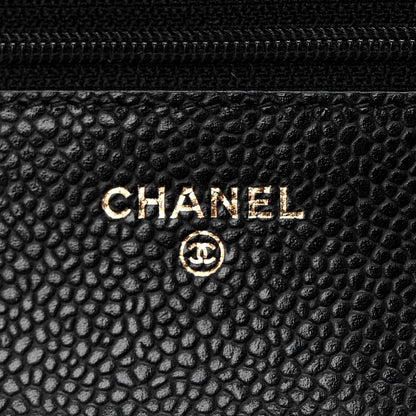 Chanel Caviar Quilted Wallet on Chain WOC Black 6 of 11