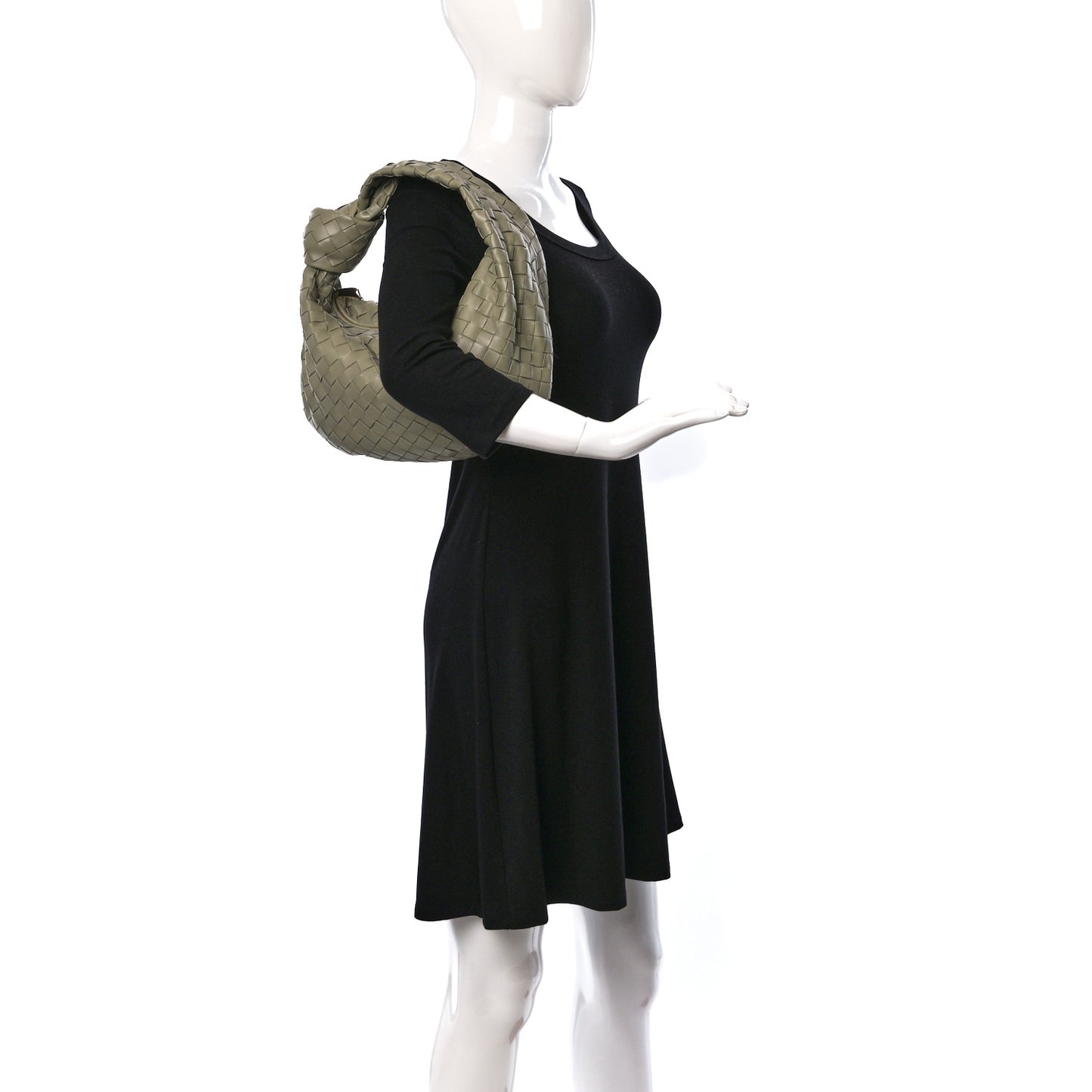 Nappa Intrecciato Teen Jodie Hobo Travertine