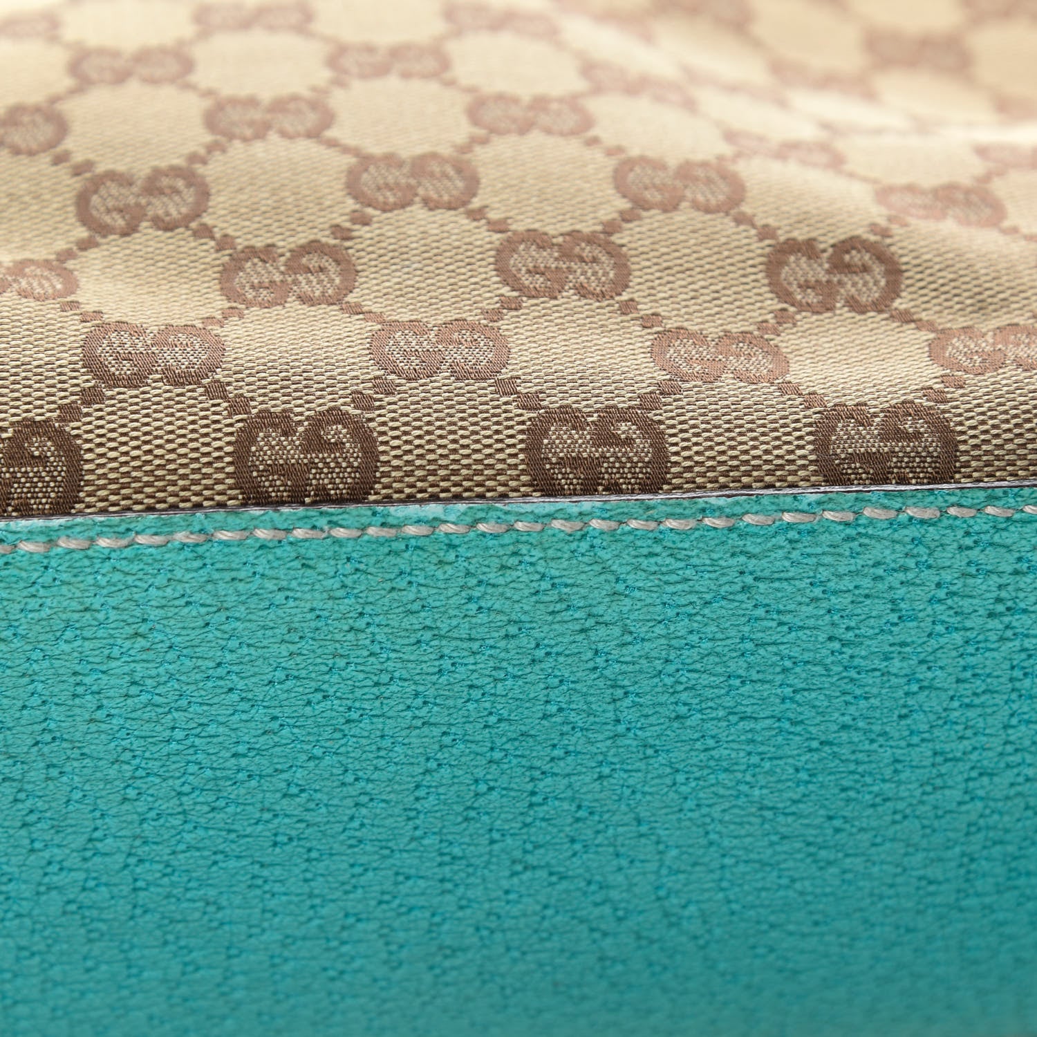 Gucci Monogram Classic Ring Hobo Turquoise 17 of 17