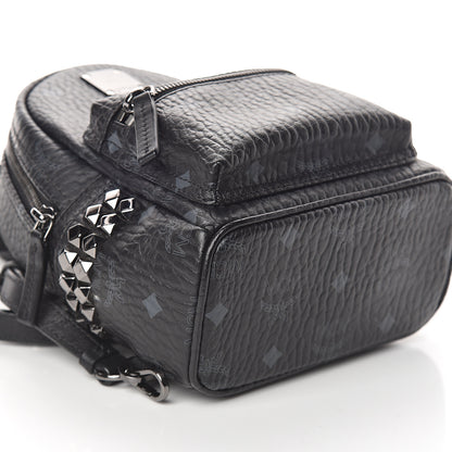 MCM Visetos Side Stud X-Mini Stark Bebe Boo Backpack Black 6 of 7