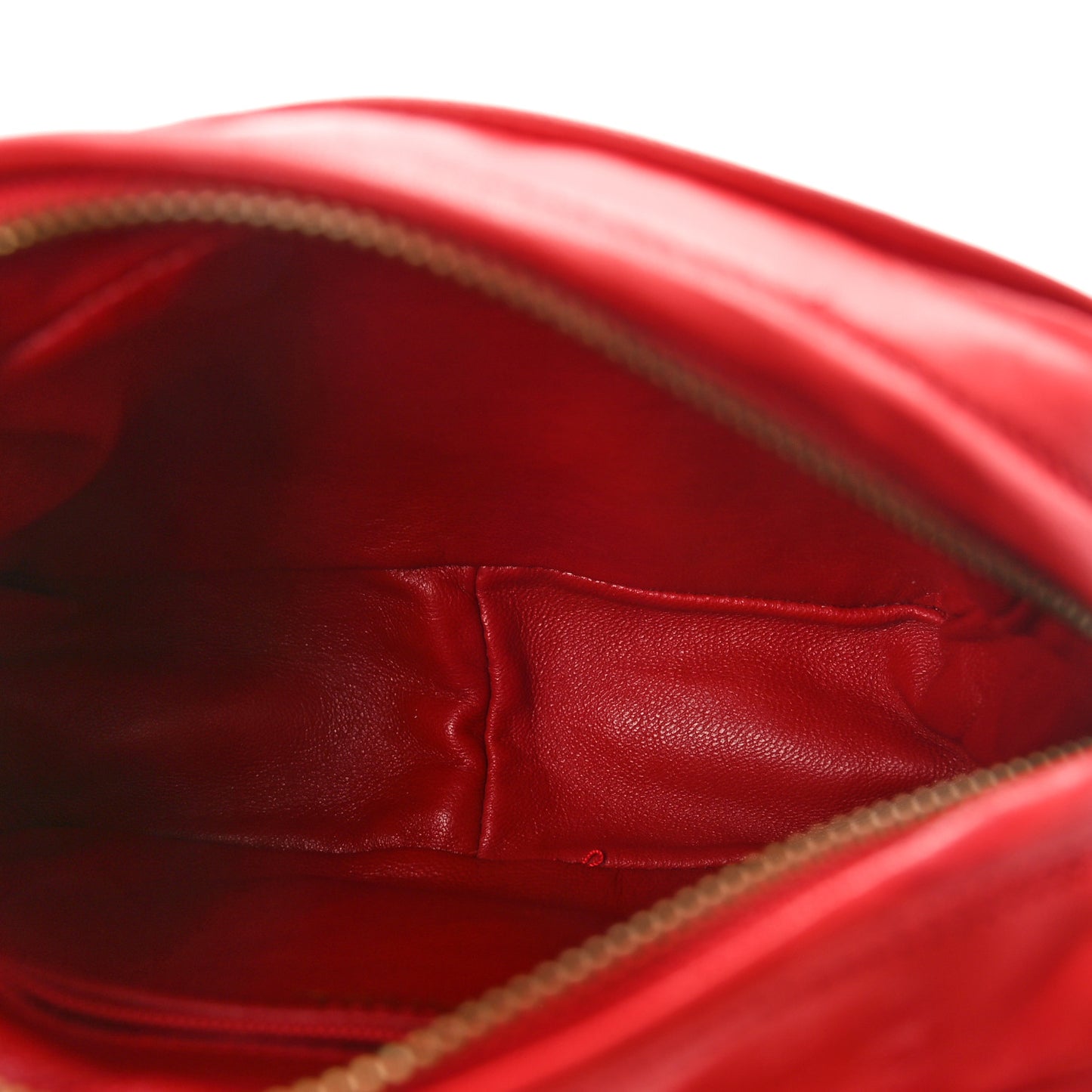 Satin Quilted CC Tassel Camera Case Red