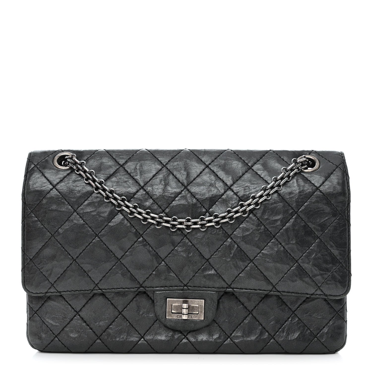 Chanel Aged Calfskin Quilted 2.55 Reissue 226 Flap Black 1 of 13