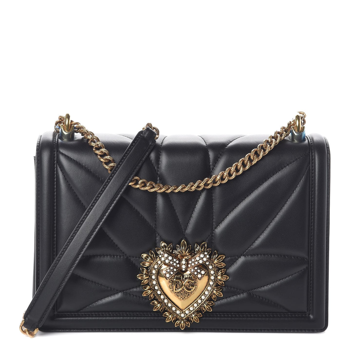 Calfskin Large Devotion Bag Black